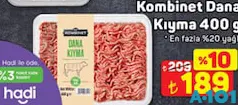 KOMBİNET DANA KIYMA 400 G